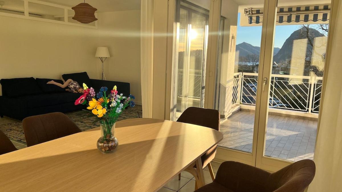 Sunny 3,5 Room Apt, 10 Min To Center, Free Parking Lugano Exterior photo